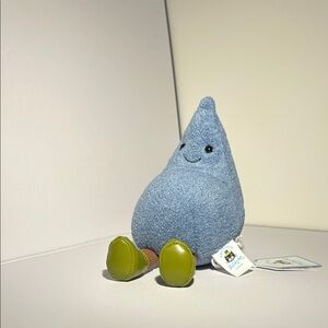 Rare/Jellycat Blue Plush Toy with Green Shoes